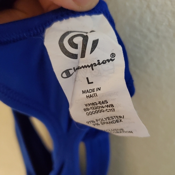 Champion Blue Sleeveless Racerback Active Top - Picture 3 of 3